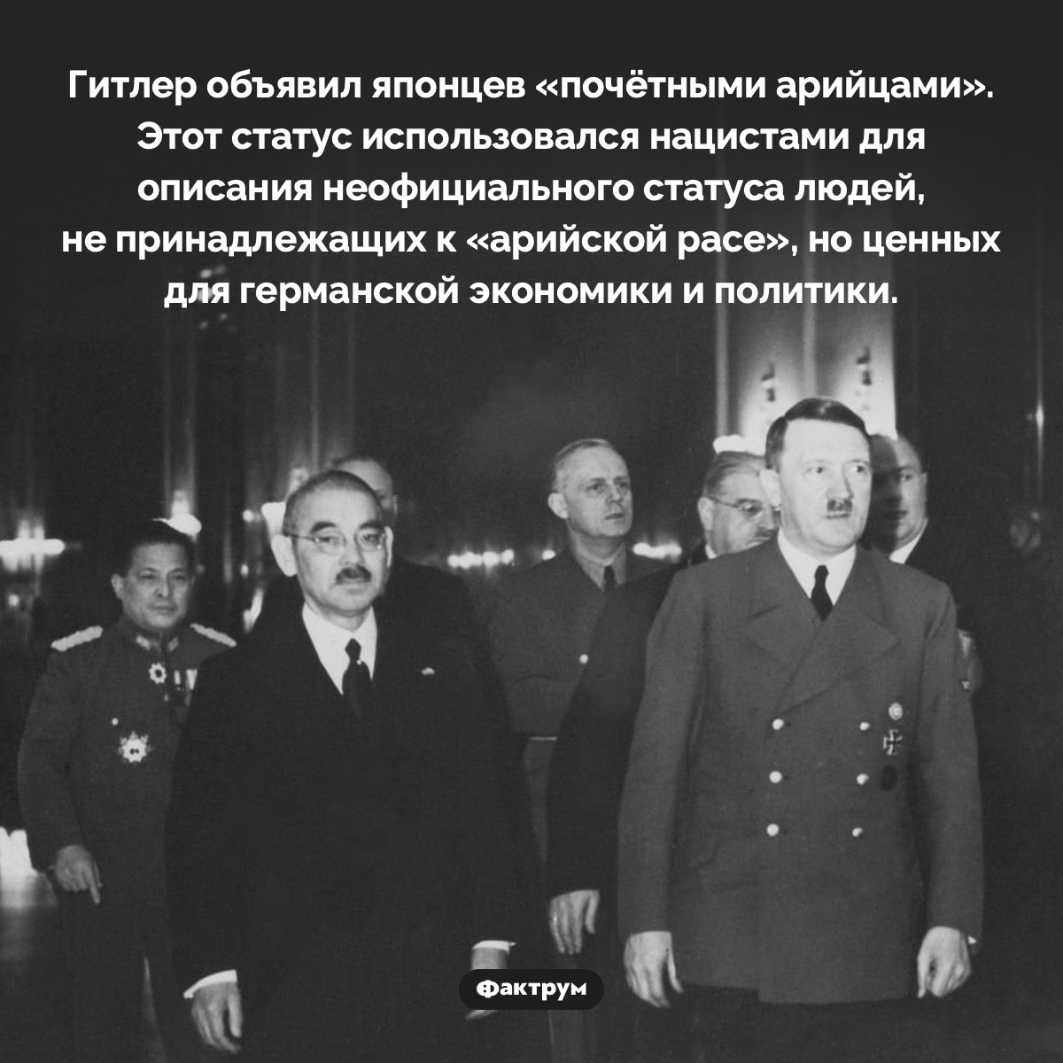 Нацистская Германия причисляла японцев к «почётным арийцам»