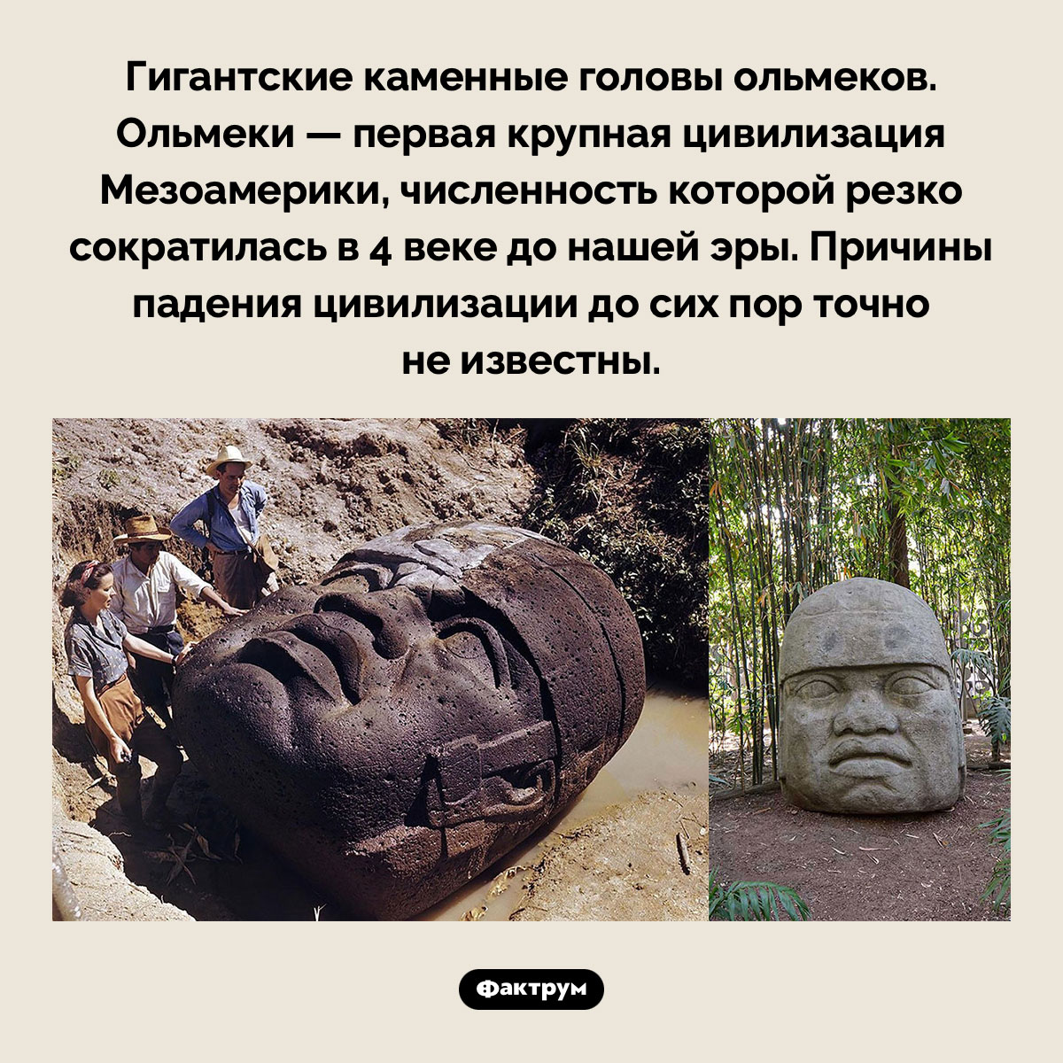 Гигантские каменные головы ольмеков