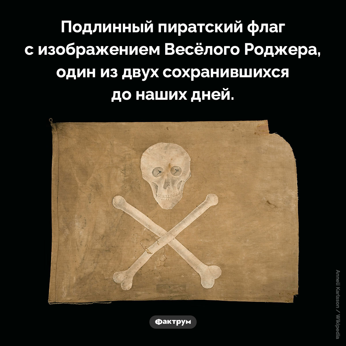 Подлинный пиратский флаг