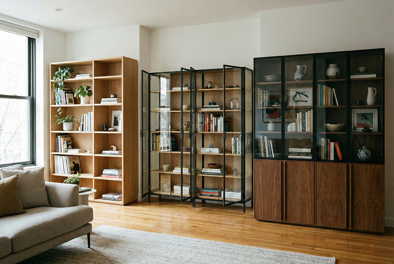 виды книжных шкафов