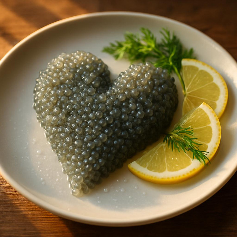 Щучья икра и здоровое сердце в иллюстрации