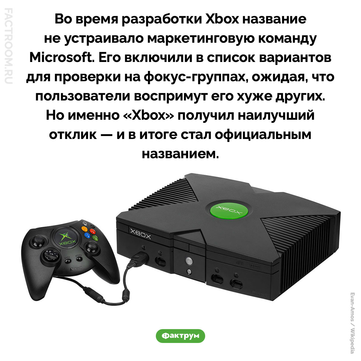 Почему Microsoft выбрала название Xbox для своей консоли. Во время разработки Xbox название не устраивало маркетинговую команду Microsoft. Его включили в список вариантов для проверки на фокус-группах, ожидая, что пользователи воспримут его хуже других. Но именно «Xbox» получил наилучший отклик — и в итоге стал официальным названием.