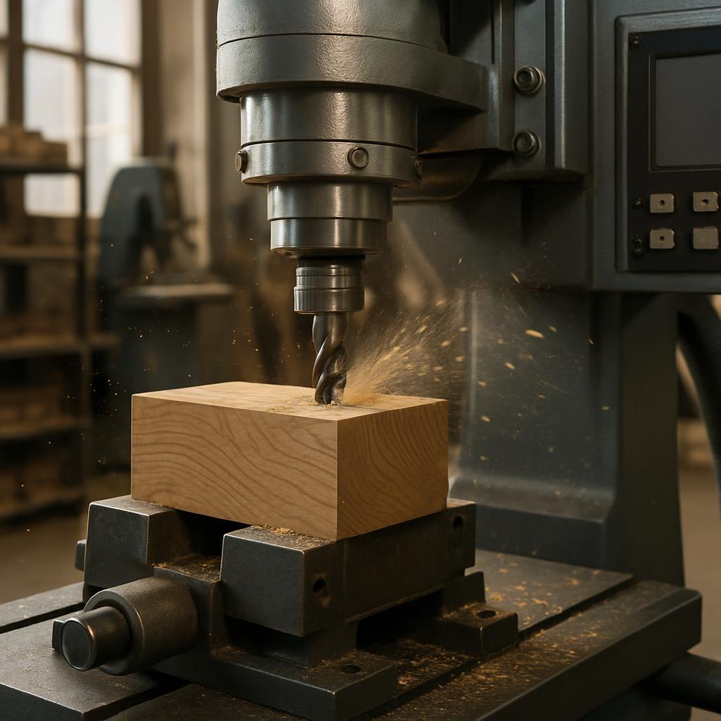 Фрезерный станок для деревообработки в мебельном производстве